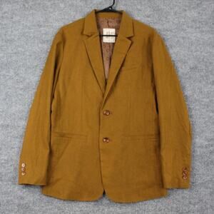 Dandy Del Mar Blazer Mens Medium Brisa Linen in Sedona Brown Sport Coat Jacket